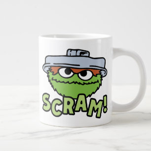 Sesame Street Oscar Grouch Scram! Jumbo Mugg
