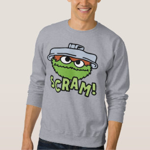 Sesame Street Oscar Grouch Scram! Lång Ärmad Tröja