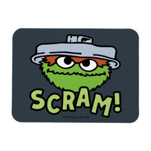 Sesame Street Oscar Grouch Scram! Magnet