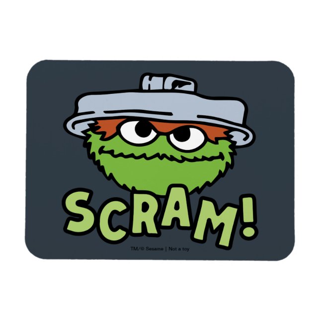 Sesame Street | Oscar Grouch Scram! Magnet (Horisontell)