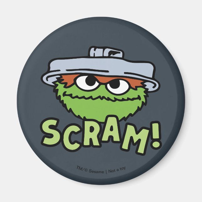 Sesame Street | Oscar Grouch Scram! Magnet (Framsidan)