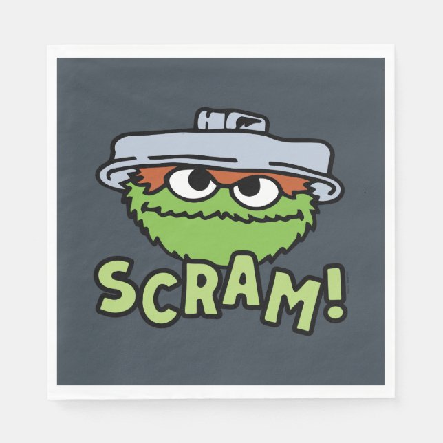 Sesame Street | Oscar Grouch Scram! Pappersservett (Framsidan)