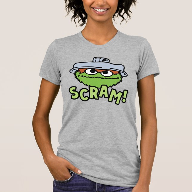 Sesame Street | Oscar Grouch Scram! T Shirt (Framsida)