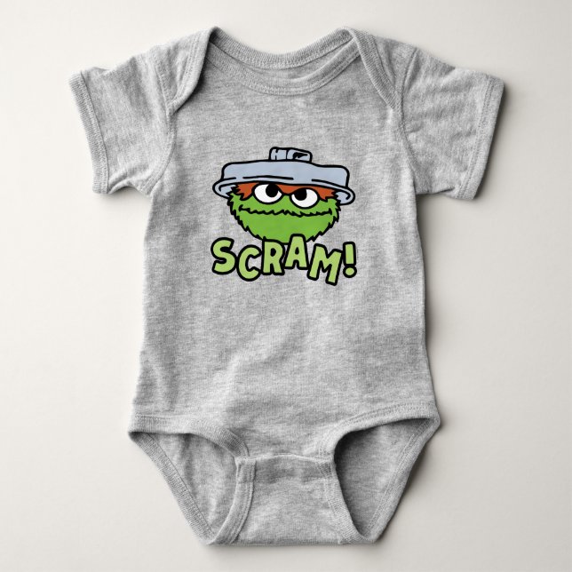 Sesame Street | Oscar Grouch Scram! T Shirt (Framsida)