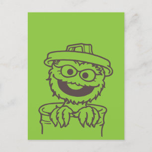Sesame Street Oscar i Grouch Bright Vykort