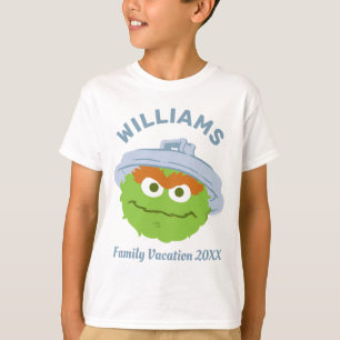 Sesame Street Oscar i Grouch Family Vacation T Shirt
