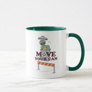 Sesame Street Oscar i Grouch flyttar din mun Mugg