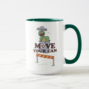 Sesame Street Oscar i Grouch flyttar din mun Mugg