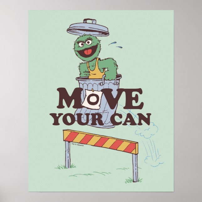 Sesame Street | Oscar i Grouch flyttar din mun Poster (Framsidan)