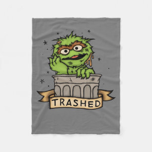 Sesame Street Oscar i Grouch Traschade Fleecefilt