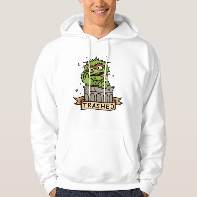 Sesame Street | Oscar i Grouch Traschade Hoodie (Framsida)