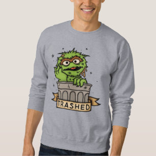 Sesame Street Oscar i Grouch Traschade Lång Ärmad Tröja