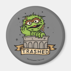 Sesame Street Oscar i Grouch Traschade Magnet