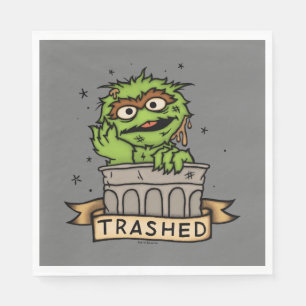 Sesame Street   Oscar i Grouch Traschade Pappersservett