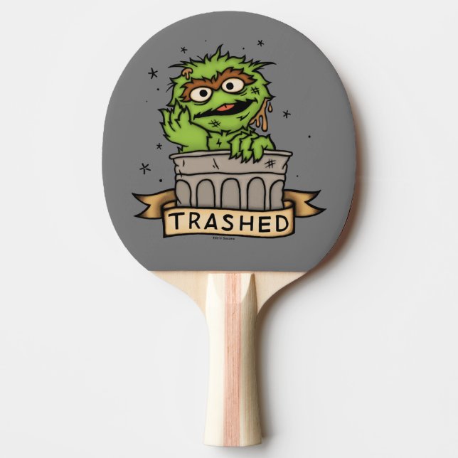 Sesame Street | Oscar i Grouch Traschade Pingisracket (Framsidan)
