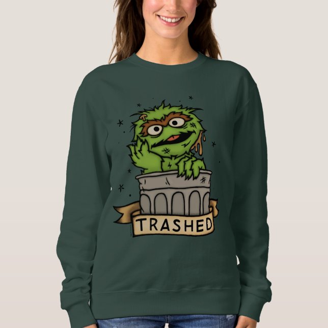 Sesame Street | Oscar i Grouch Traschade T Shirt (Framsida)