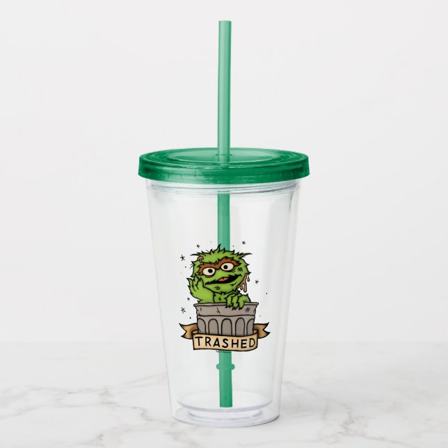 Sesame Street | Oscar i Grouch Traschade Take Away Mugg (Framsida)