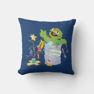 Sesame Street Oscar - Julgran Kudde