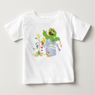 Sesame Street Oscar - Julgran T Shirt