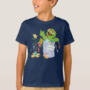 Sesame Street Oscar - Julgran T Shirt