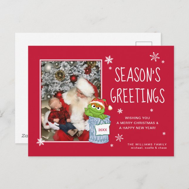 Sesame Street | Oscar Season Greetings - Foto Helg Vykort (Fram/baksida)