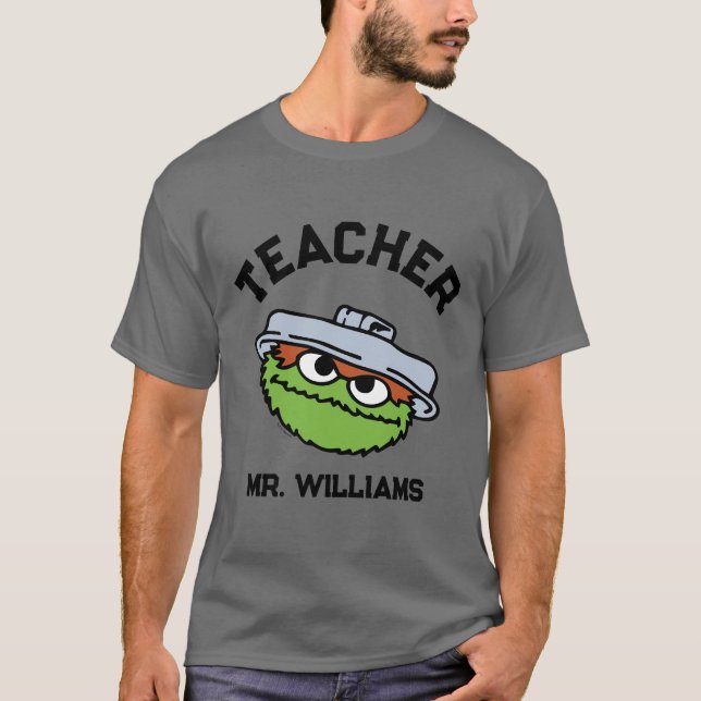 Sesame Street | Oscar Teacher T Shirt (Framsida)