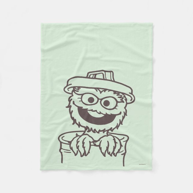 Sesame Street | Oscar the Grouch Fleecefilt (Framsidan)