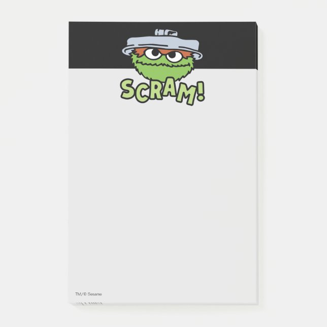 Sesame Street | Oscar the Grouch Försvinn! Post-it Block (Framsida)