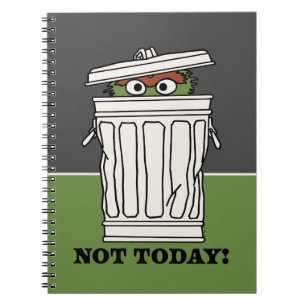 Sesame Street   Oscar the Grouch Inte idag! Anteckningsbok