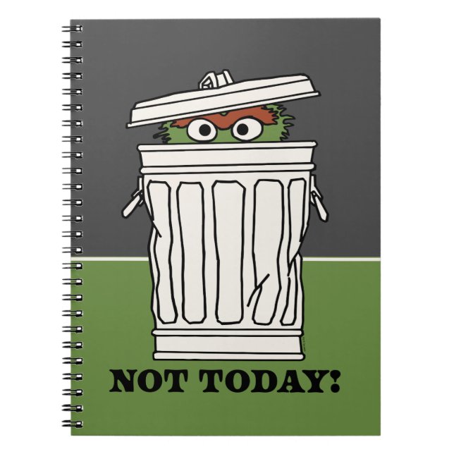 Sesame Street | Oscar the Grouch Inte idag! Anteckningsbok (Framsidan)