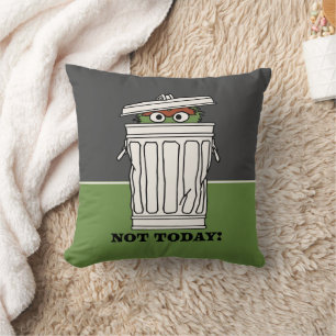 Sesame Street Oscar the Grouch Inte idag! Kudde