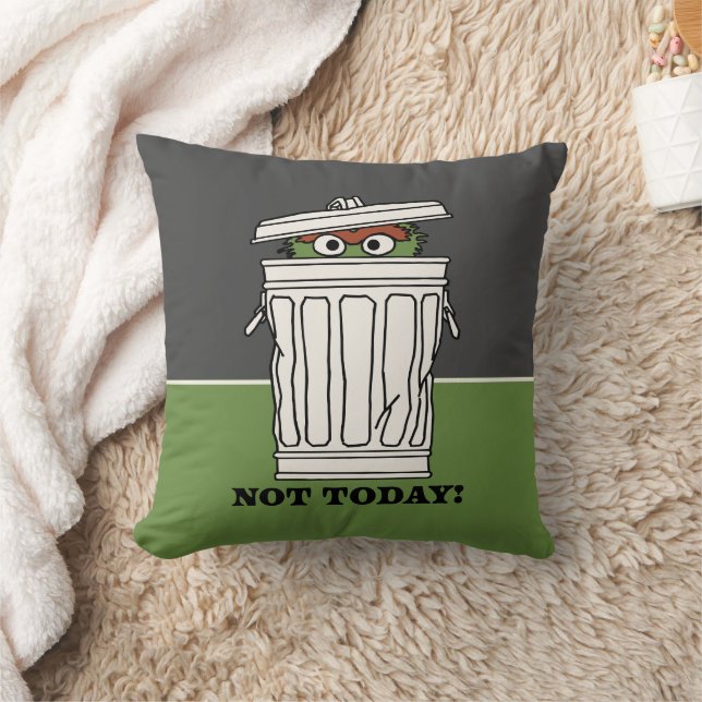 Sesame Street | Oscar the Grouch Inte idag! Kudde (Filt)