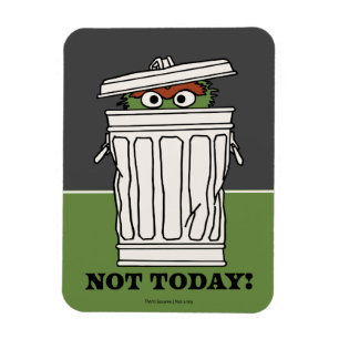 Sesame Street Oscar the Grouch Inte idag! Magnet