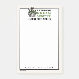 Sesame Street Oscar the Grouch Lägg till ditt Post-it Block
