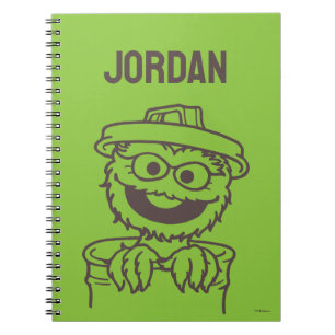 Sesame Street Oscar the Grouch Ljusgrön Anteckningsbok