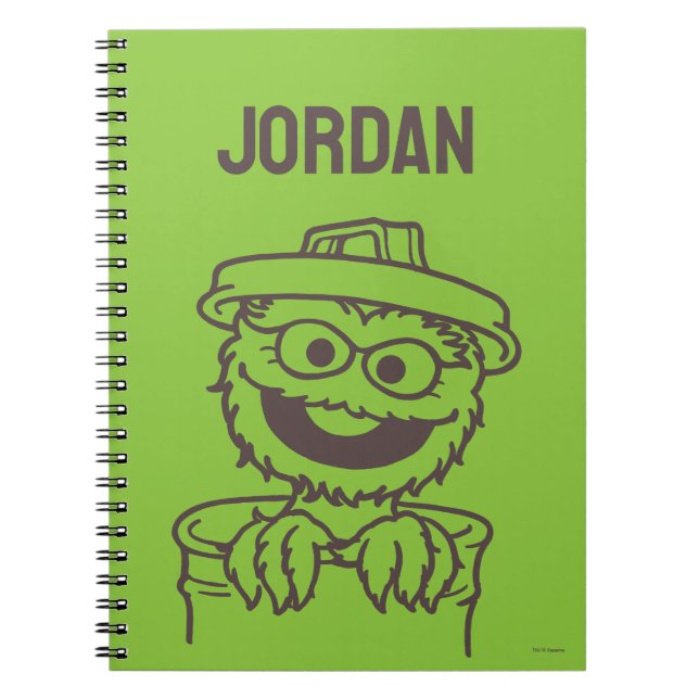 Sesame Street | Oscar the Grouch Ljusgrön Anteckningsbok (Framsidan)