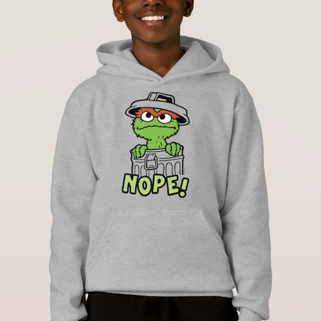 Sesame Street | Oscar the Grouch Nope! T Shirt (Framsida)