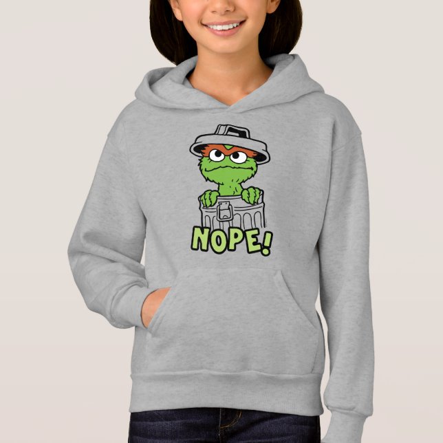 Sesame Street | Oscar the Grouch Nope! T Shirt (Framsida)