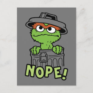 Sesame Street Oscar the Grouch Nope! Vykort