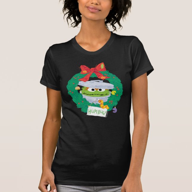 Sesame Street | Oscars grumpyla krans T Shirt (Framsida)