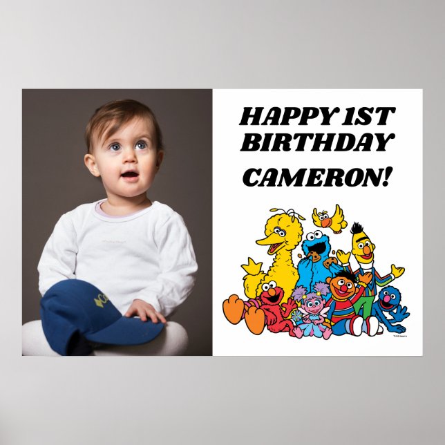 Sesame Street Pals 1st Birthday Poster (Framsidan)