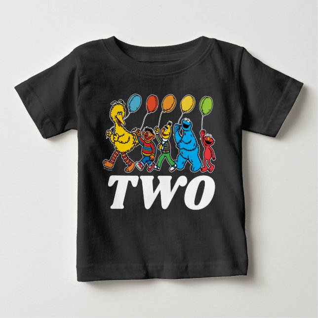 Sesame Street Pals | 2:a födelsedagsballongen Baby T Shirt (Framsida)