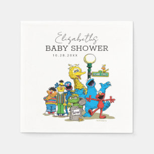 Sesame Street Pals Baby Shower Pappersservett
