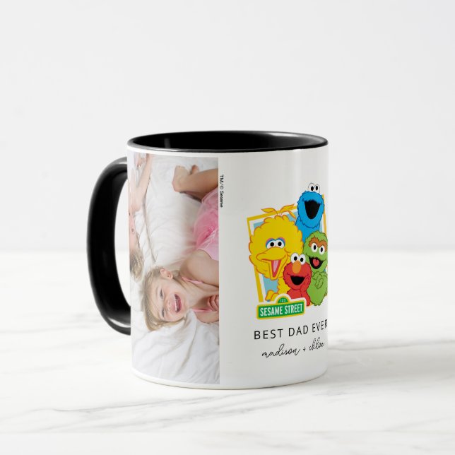 Sesame Street Pals | Bästa Pappa - Foto Mugg (Framsida vänster)