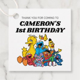 Sesame Street Pals Birthday Gåvor Etiketter