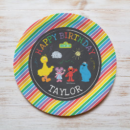 Sesame Street Pals Chalkboard Rainbow Birthday