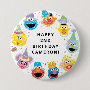 Sesame Street Pals Confetti Birthday Knapp