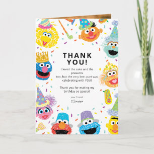 Sesame Street Pals Confetti Birthday Tack Kort