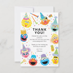 Sesame Street Pals Confetti Birthday Tack Kort