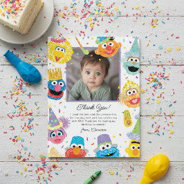 Sesame Street Pals Confetti Birthday Tack Kort